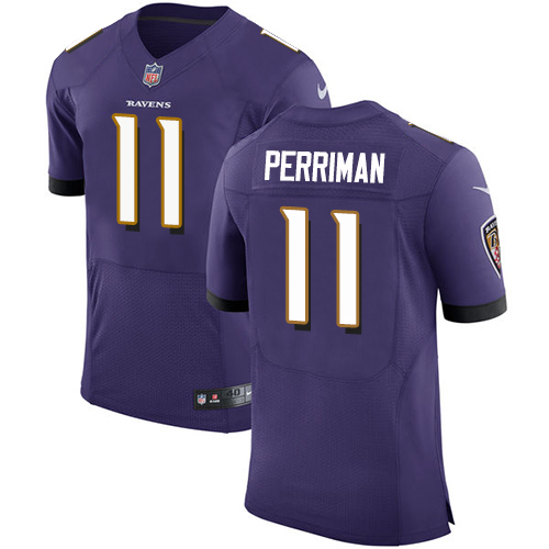 Nike Ravens #11 Breshad Perriman Purple Team Color Men's Stitched NFL Vapor Untouchable Elite Jersey